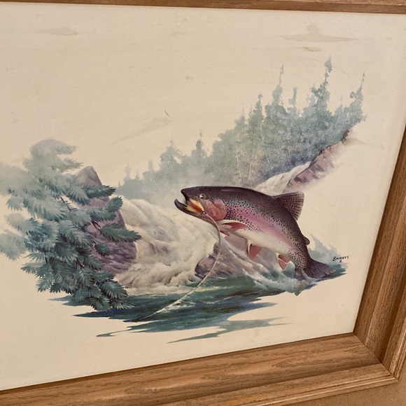 VTG 2 Sweney 70s 3D Prints. Framed Art. 18”x16.5”. Molded Plastic Print. - Picture 7 of 16